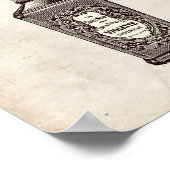 Viktorianische Parfüm-Flaschenabbildung Poster (Ecke)