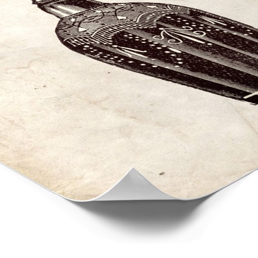 Viktorianische Parfüm-Flaschenabbildung Poster (Ecke)