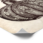 Viktorianische Parfüm-Flaschenabbildung Poster (Ecke)