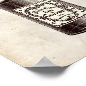 Viktorianische Parfüm-Flaschenabbildung Poster (Ecke)