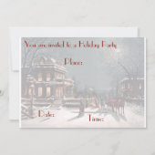 Viktorianische Party Einladung (Rückseite)