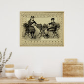VIKTORIANISCHE PENMANSCHAFT POSTER (Küche)