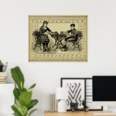 VIKTORIANISCHE PENMANSCHAFT POSTER (Heimbüro)
