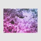 Viktorianische Pfauenflora elegant Seidenpapier (Vorderseite)