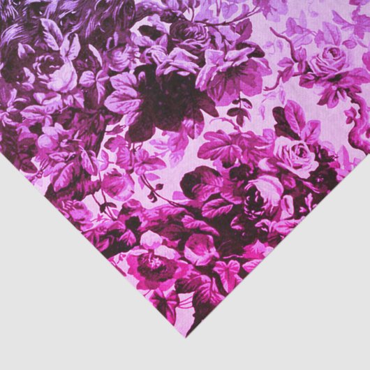 Viktorianische Pfauenflora elegant Seidenpapier (Ausschnitt)