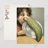 Viktorianische Pickle Nose Frau Postkarte (Vorne/Hinten)
