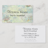 Viktorianische Pink Roses Business Cards Visitenkarte (Vorne/Hinten)