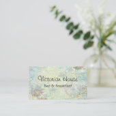 Viktorianische Pink Roses Business Cards Visitenkarte (Stehend Vorderseite)