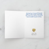 Viktorianische Polizeiabteilung Weihnachtskarte Karte (Innenseite)