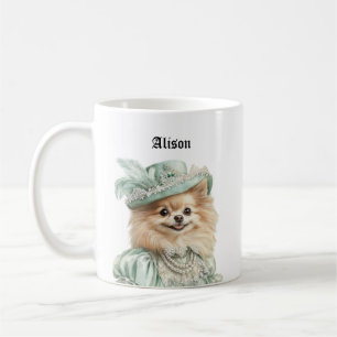 Viktorianische Pomeranian-Tassen Kaffeetasse