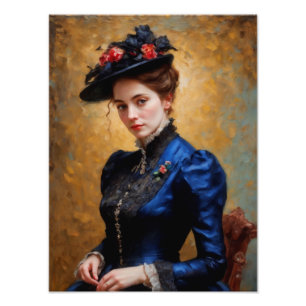 Viktorianische Portraitmalerei Fotodruck