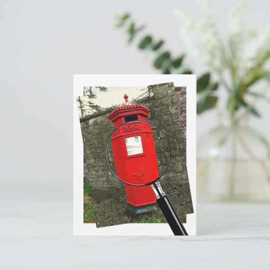 Viktorianische Postbox - Schloss Berkeley Postkarte (Stehend Vorderseite)