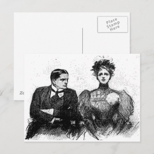 Viktorianische Postkarte (Vorne/Hinten)