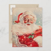 Viktorianische Postkarte für den Weihnachtsmann (Vorne/Hinten)