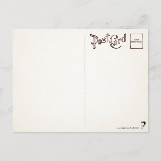 Viktorianische Postkarte von Eggcorn  (Rückseite)