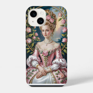 Viktorianische Prinzessin Blumen-Handycover iPhone 14 Hülle