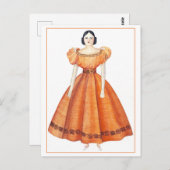 Viktorianische Puppenkarte Postkarte (Vorne/Hinten)