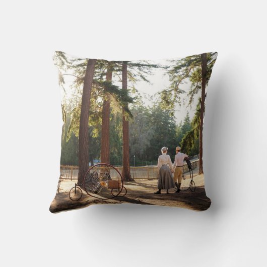 Viktorianische Radfahrer Kissen (Rückseite)