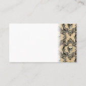 Viktorianische Rahmenskullen Gothic Skelett Terminkarte (Vorderseite)