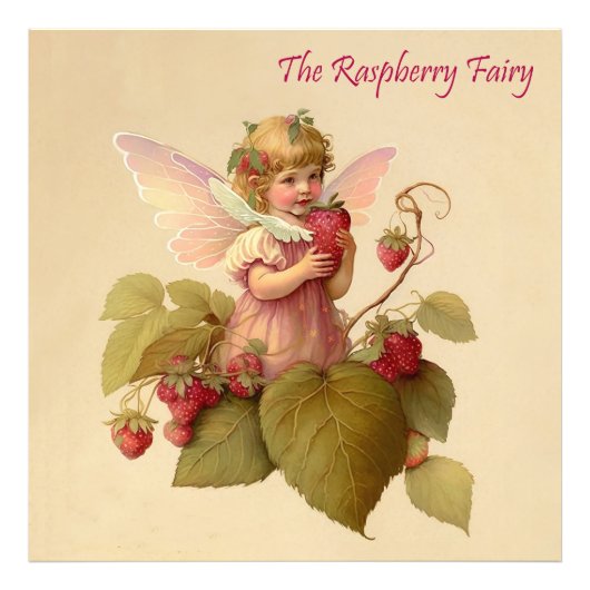 Viktorianische "Raspberry Fairy" Fotodruck (Vorne)