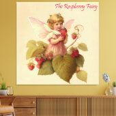 Viktorianische "Raspberry Fairy" Leinwanddruck (Insitu (Wohnzimmer))