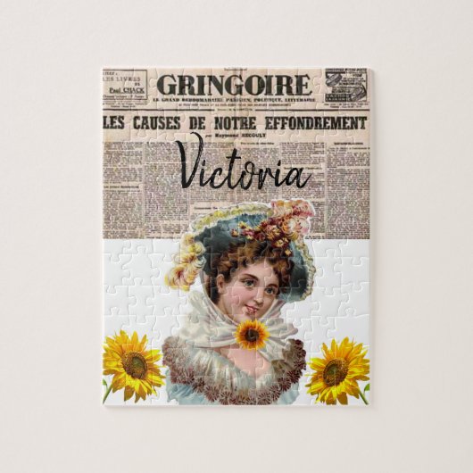 Viktorianische Rätsel für Sonnenblumen Puzzle (Vertikal)