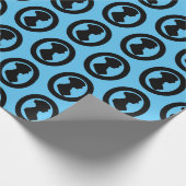 Viktorianische Regency Silhouette Geschenkpapier (Ecke)