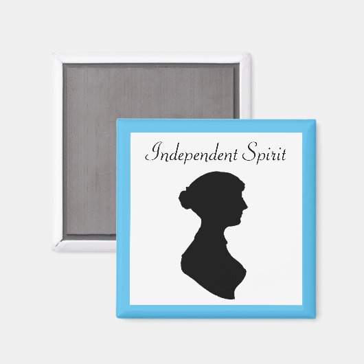 Viktorianische Regency Silhouette Magnet (Vorderseite/Rückseite)