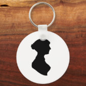 Viktorianische Regency Silhouette Schlüsselanhänger (Vorderseite)
