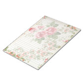 Viktorianische Retro-Rose mit großem Regal Mitte J Notizblock (angewinkelt)