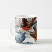 Viktorianische Robins Tee Tasse machen (Vorderseite Links)