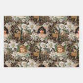 Viktorianische romanische Weihnachten Geschenkpapier Set (Vorderseite)