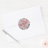Viktorianische rosa Blätter Design Sticker (Umschlag)