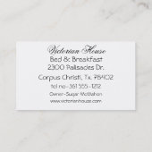 Viktorianische Rosa Cabbage Rose Visitenkarten Visitenkarte (Rückseite)