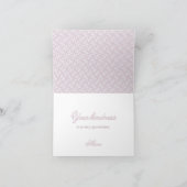 Viktorianische rosa Dankeskarten Karte (Innenseite)