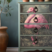 Viktorianische rosa Flamingo Vintage Illustration Seidenpapier