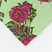 Viktorianische rosa Rosen Fleecedecke (Ecke)