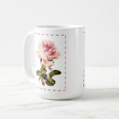 Viktorianische Rosa-Tasse Kaffeetasse (Vorderseite Links)