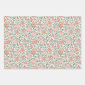 Viktorianische Rosa- und Rosatinrosen gemischt Geschenkpapier Set (Vorderseite 3)