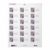 Viktorianische Rose adressieren Etiketten Adressaufkleber (Vorne)