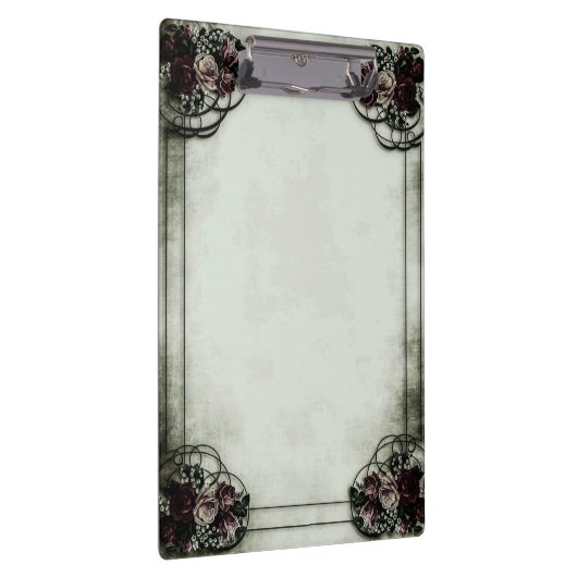 Viktorianische Rose chabby-schicke Zwischenablage Klemmbrett (Rechts)