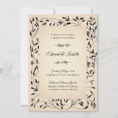 Viktorianische Rose Einladung (Vorderseite)