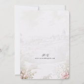 Viktorianische Rose Einladung (Rückseite)