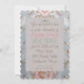 Viktorianische Rose - Einladungen/UAWG Antoinette Einladung (Rückseite)