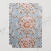 Viktorianische Rose - Einladungen/UAWG Antoinette Einladung (Vorne/Hinten)