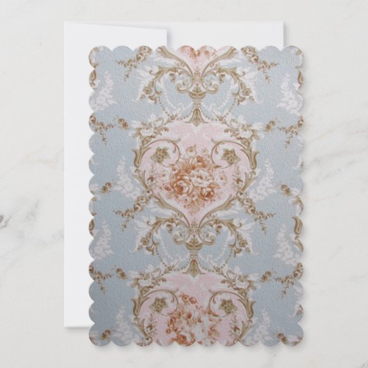 Viktorianische Rose - Einladungen/UAWG Antoinette Einladung (Vorderseite)