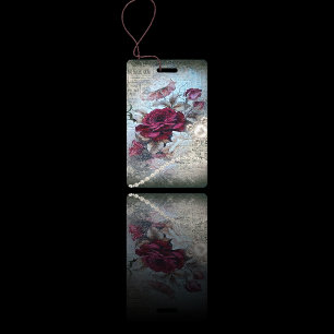 Viktorianische Rose Ephemera Ausweis