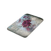 Viktorianische Rose Ephemera Badematte (Schrägansicht)