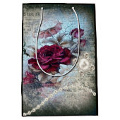 Viktorianische Rose Ephemera Mittlere Geschenktüte (Vorderseite)
