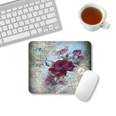 Viktorianische Rose Ephemera Monogram Mousepad